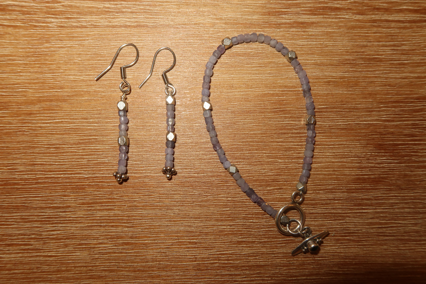 Handmade earrings/ bracelet set