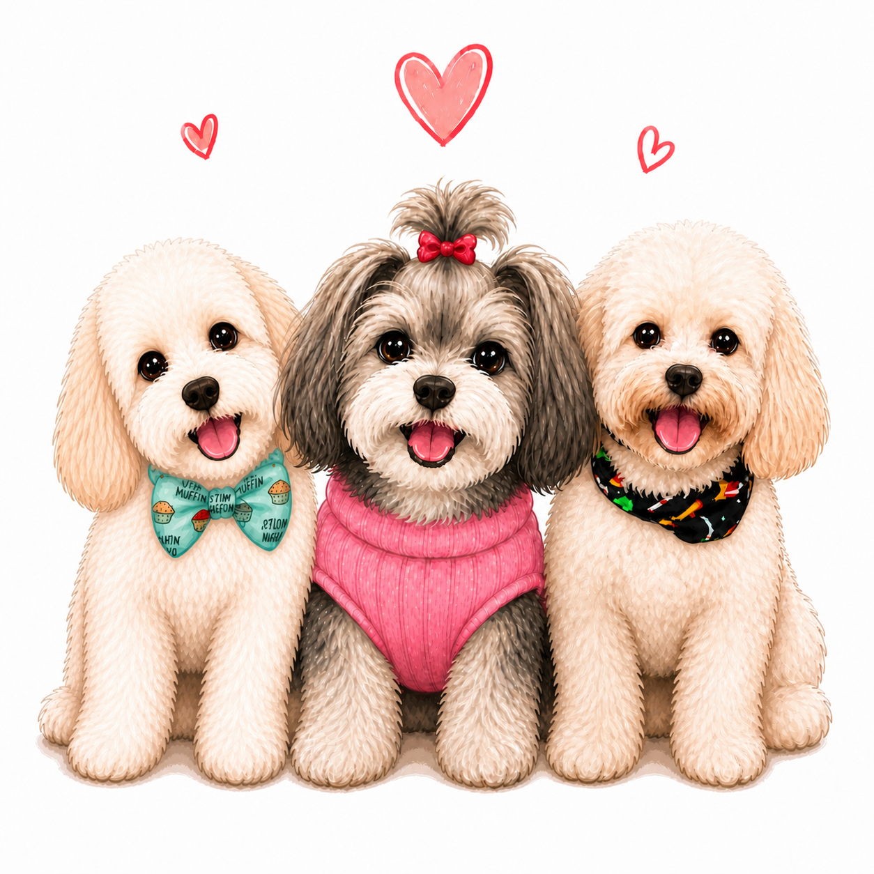 2 custom dog kits