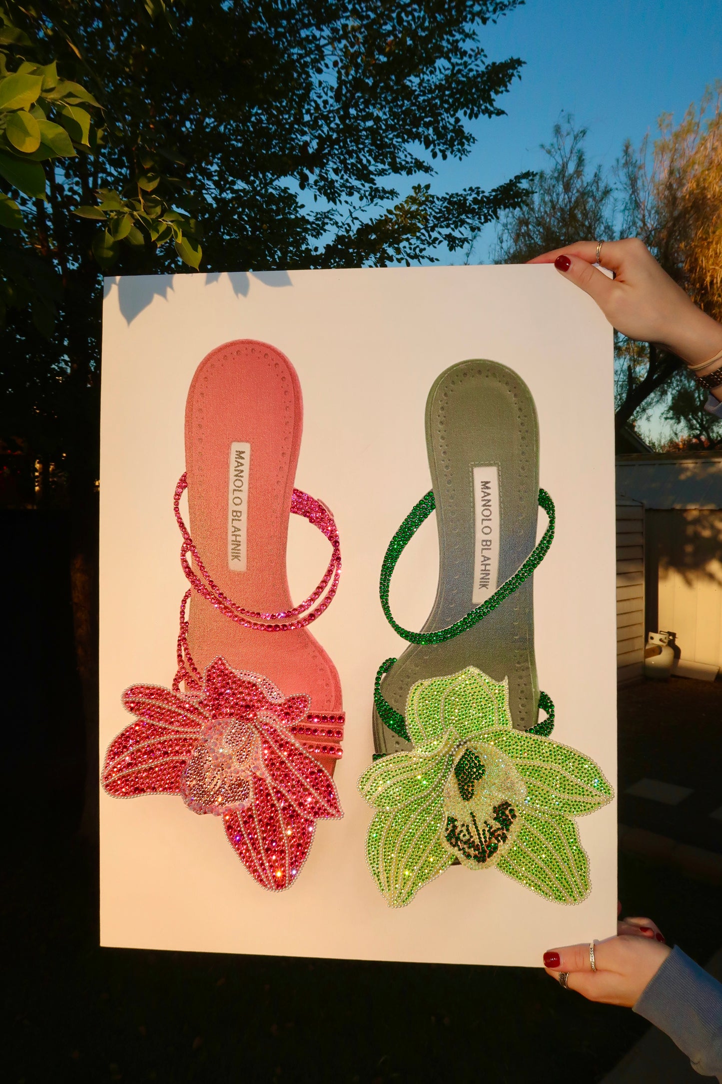 LARGE 18x24 pre done heels