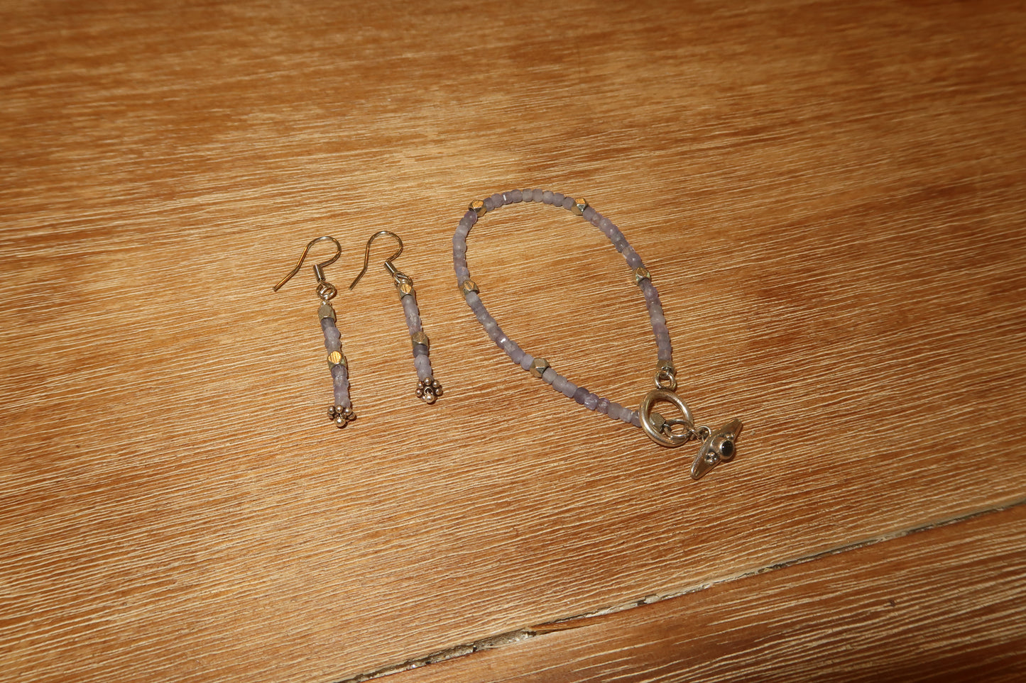Handmade earrings/ bracelet set