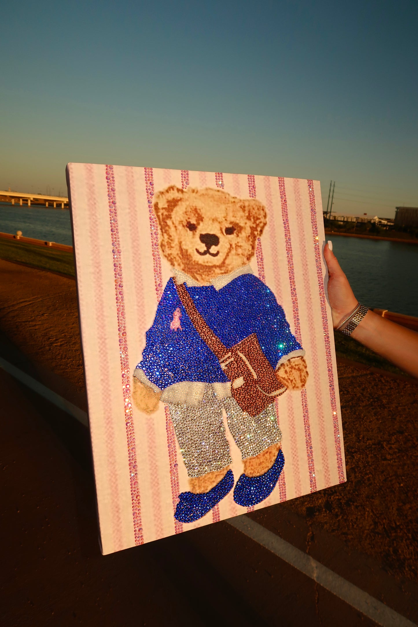 LIMITED EDITION Pink stripped polo bear kit