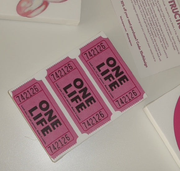 MINI pink ticket kit