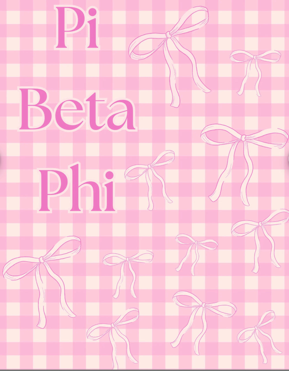 Pink bow pi beta phi kit