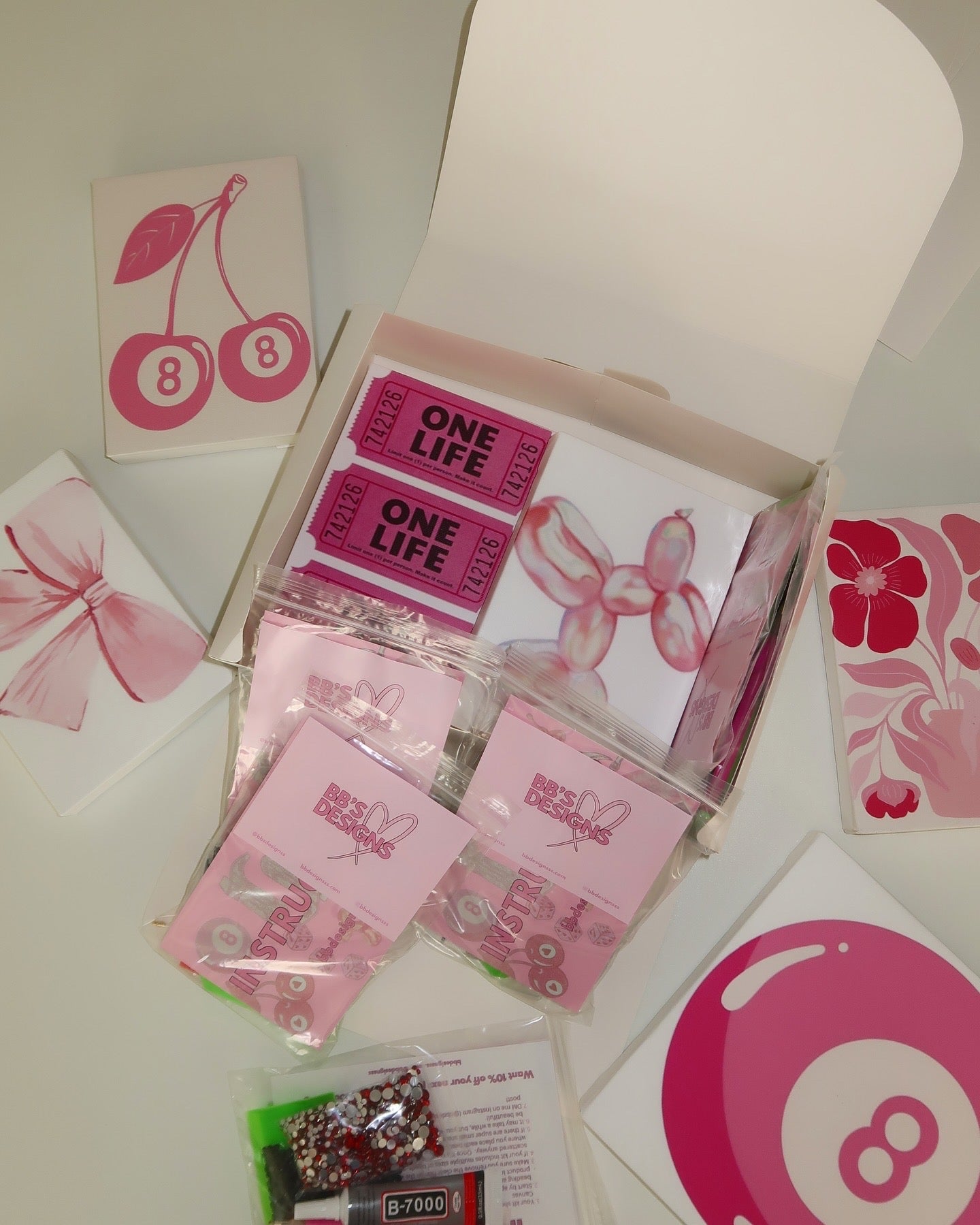 Pink Party 6 PACK mini kits