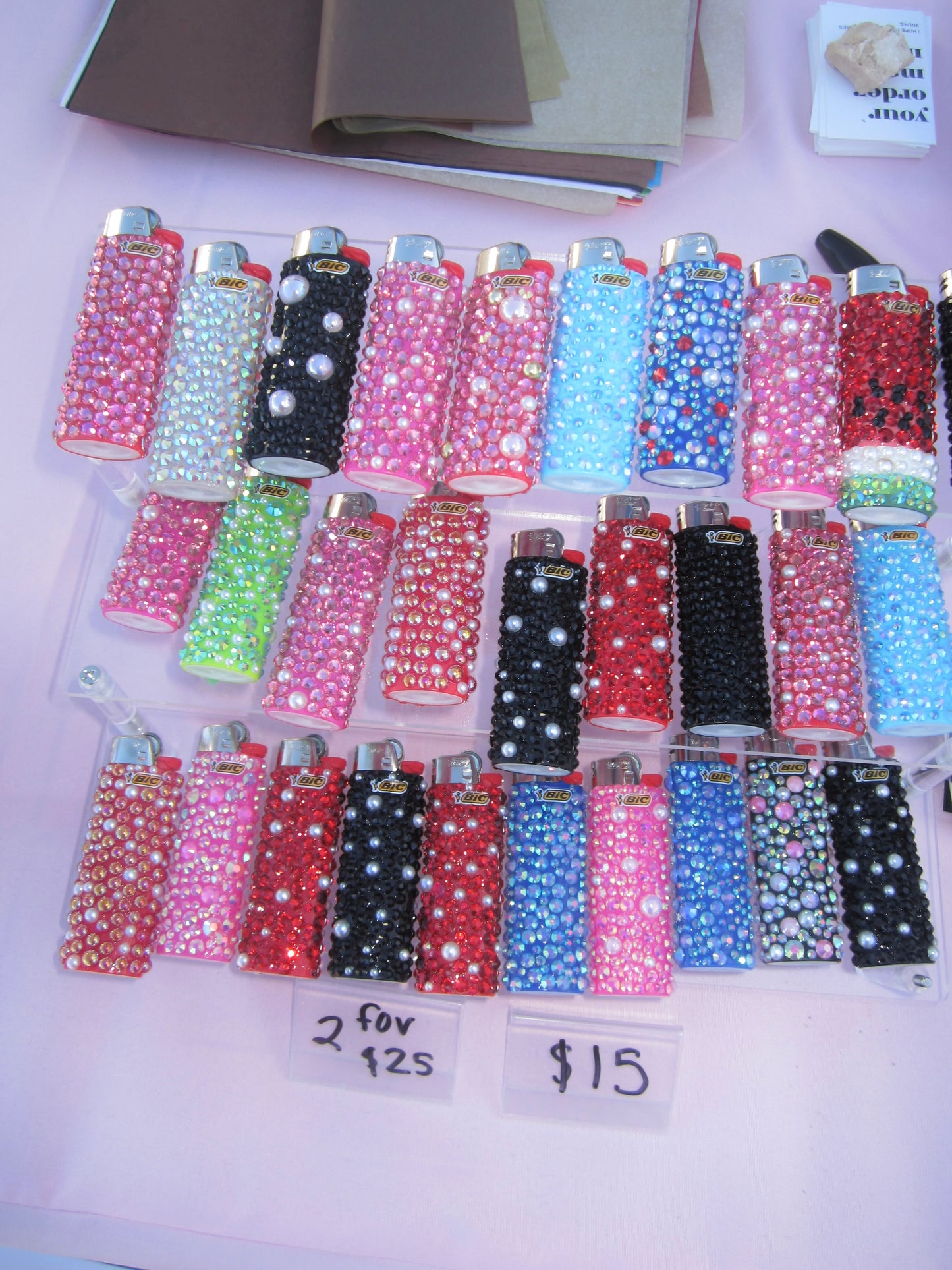 RANDOMLY selected bedazzled lighter