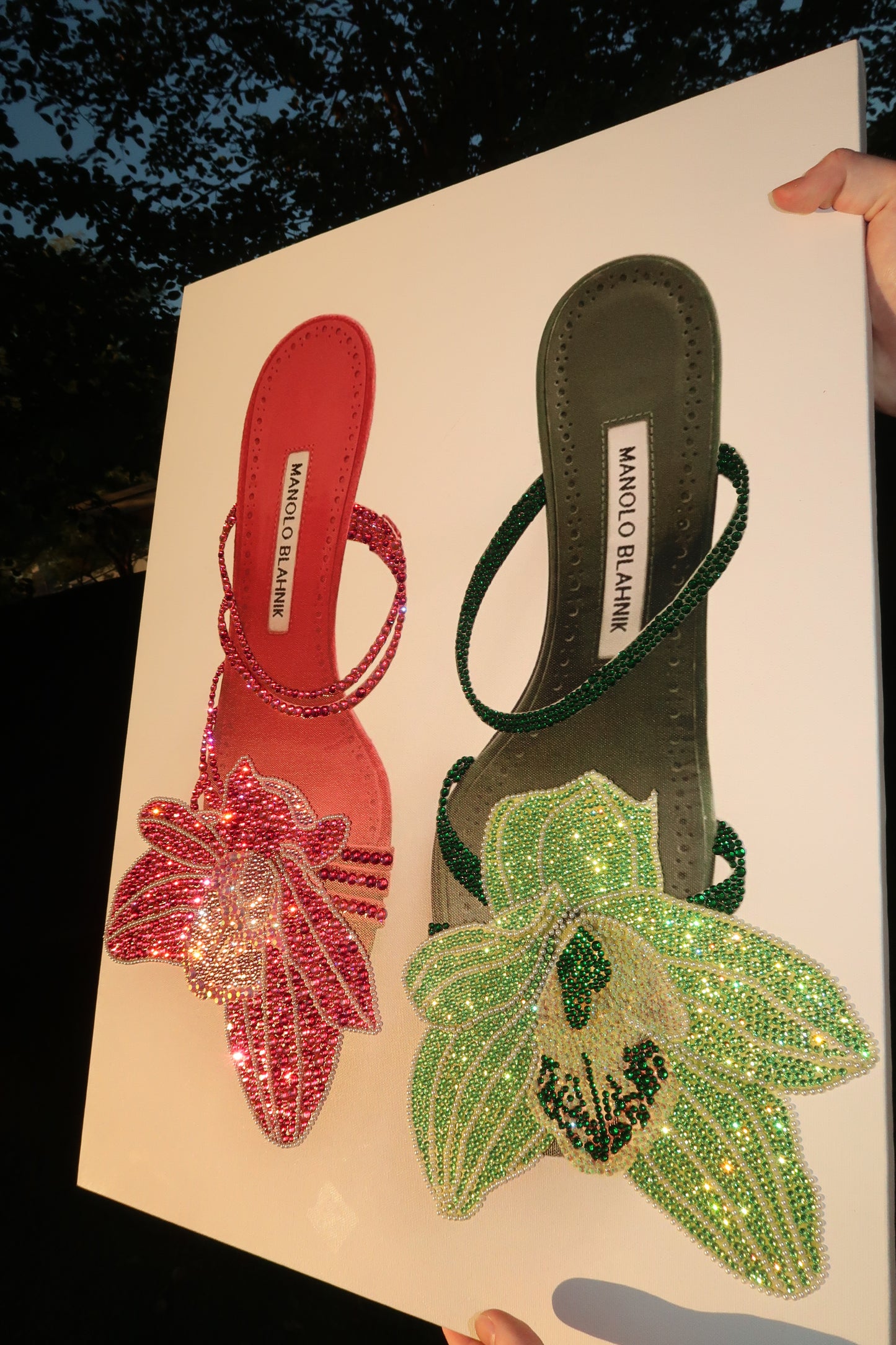 LARGE 18x24 pre done heels