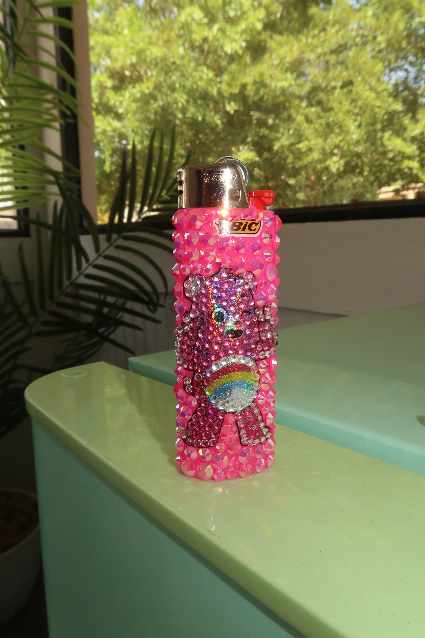 Pink care bear lighter