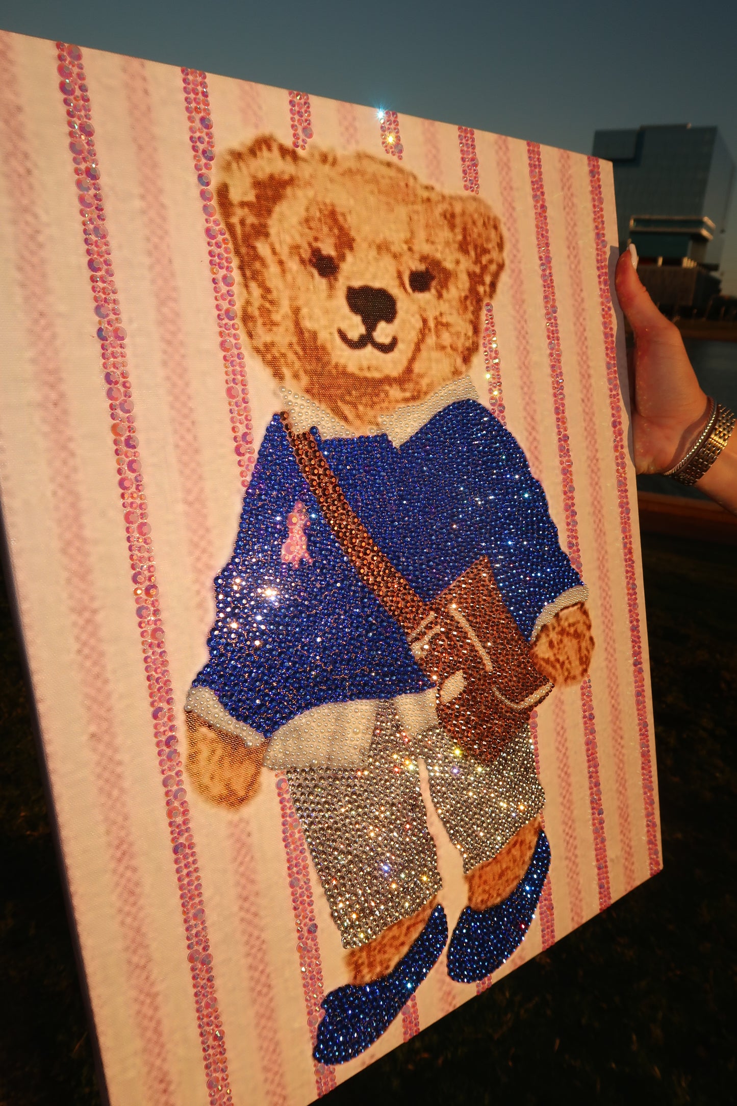LIMITED EDITION Pink stripped polo bear kit