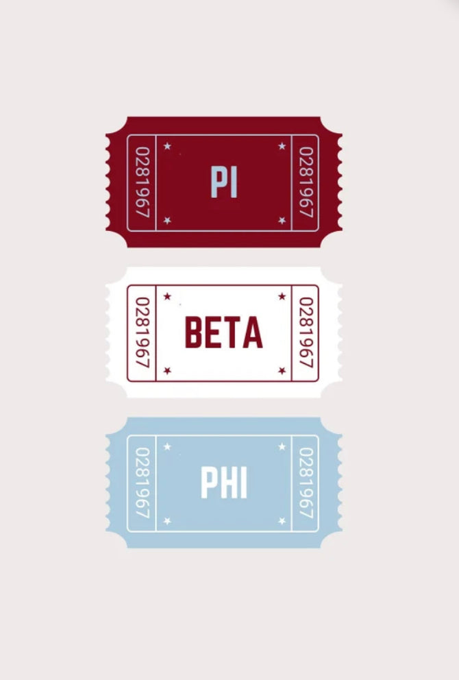 Pi beta phi ticket kit