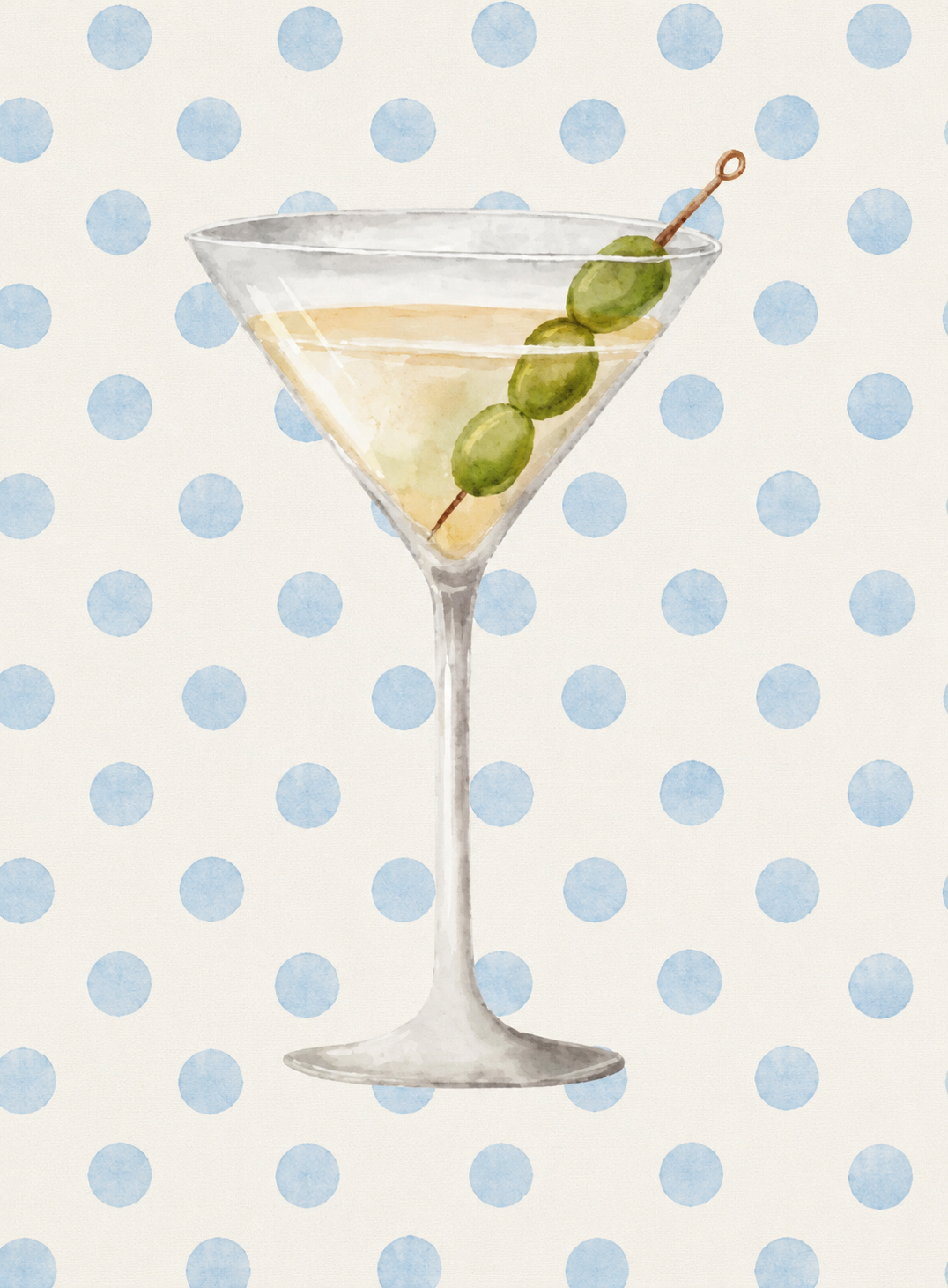 Polka dot martini kit