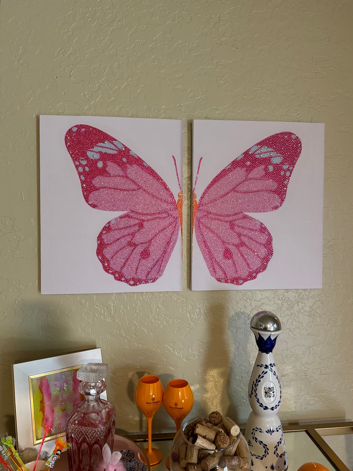 11x14 Butterfly double split canvas KIT