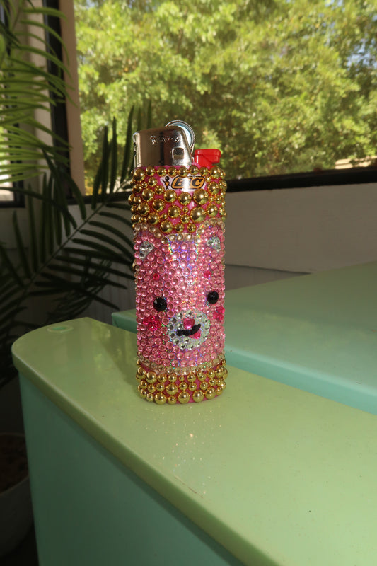 Gold care bear lighter