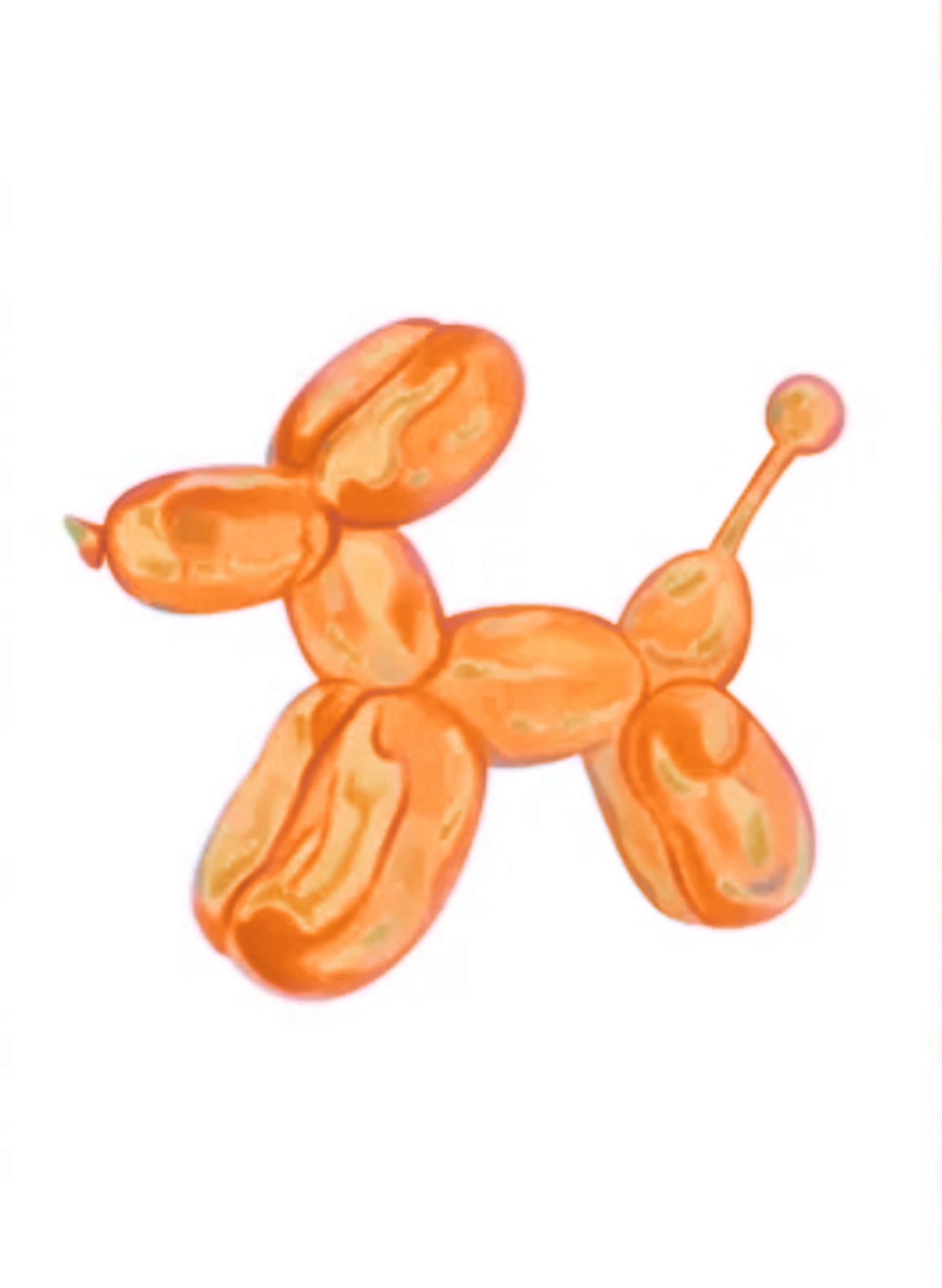 Orange balloon dog KIT