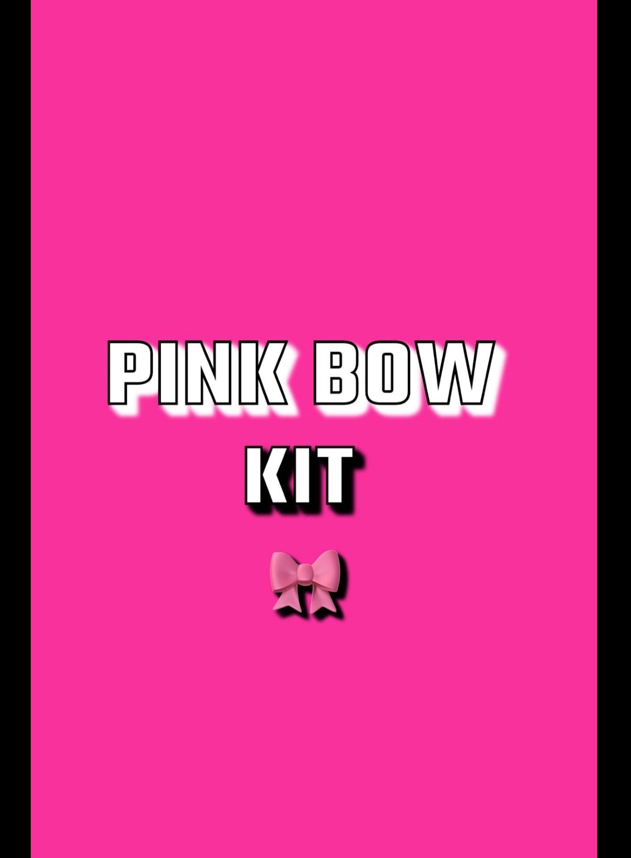 Pink Bow KIT