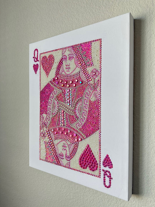 LARGE 16x20 queen card