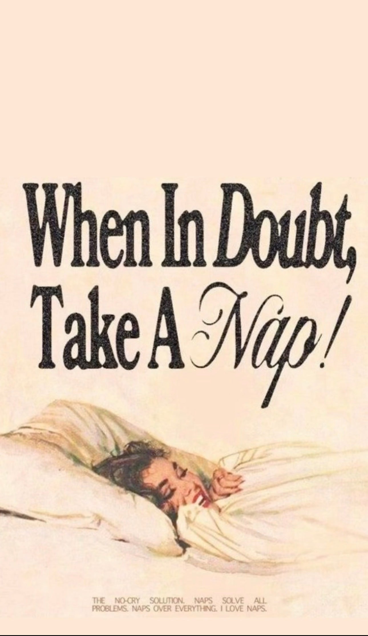 When in doubt take a nap kit