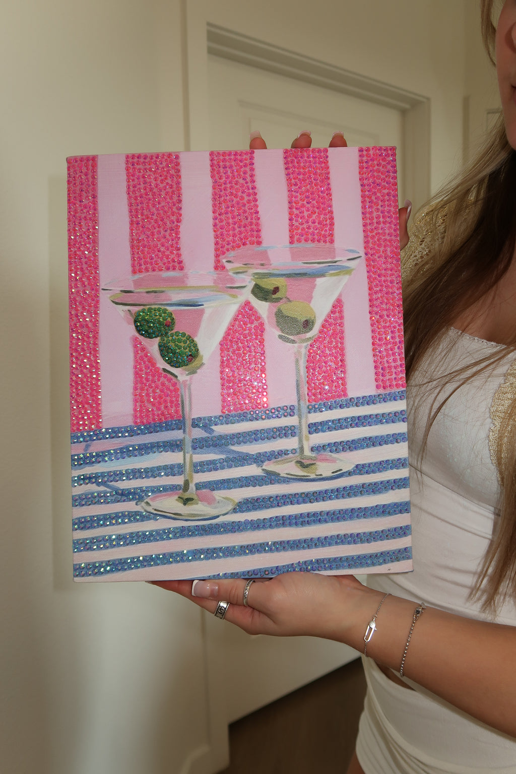 Abstract double martini kit