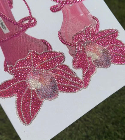 Pink Flower heels kit