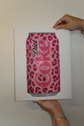 Pink cheetah Diet Coke kit