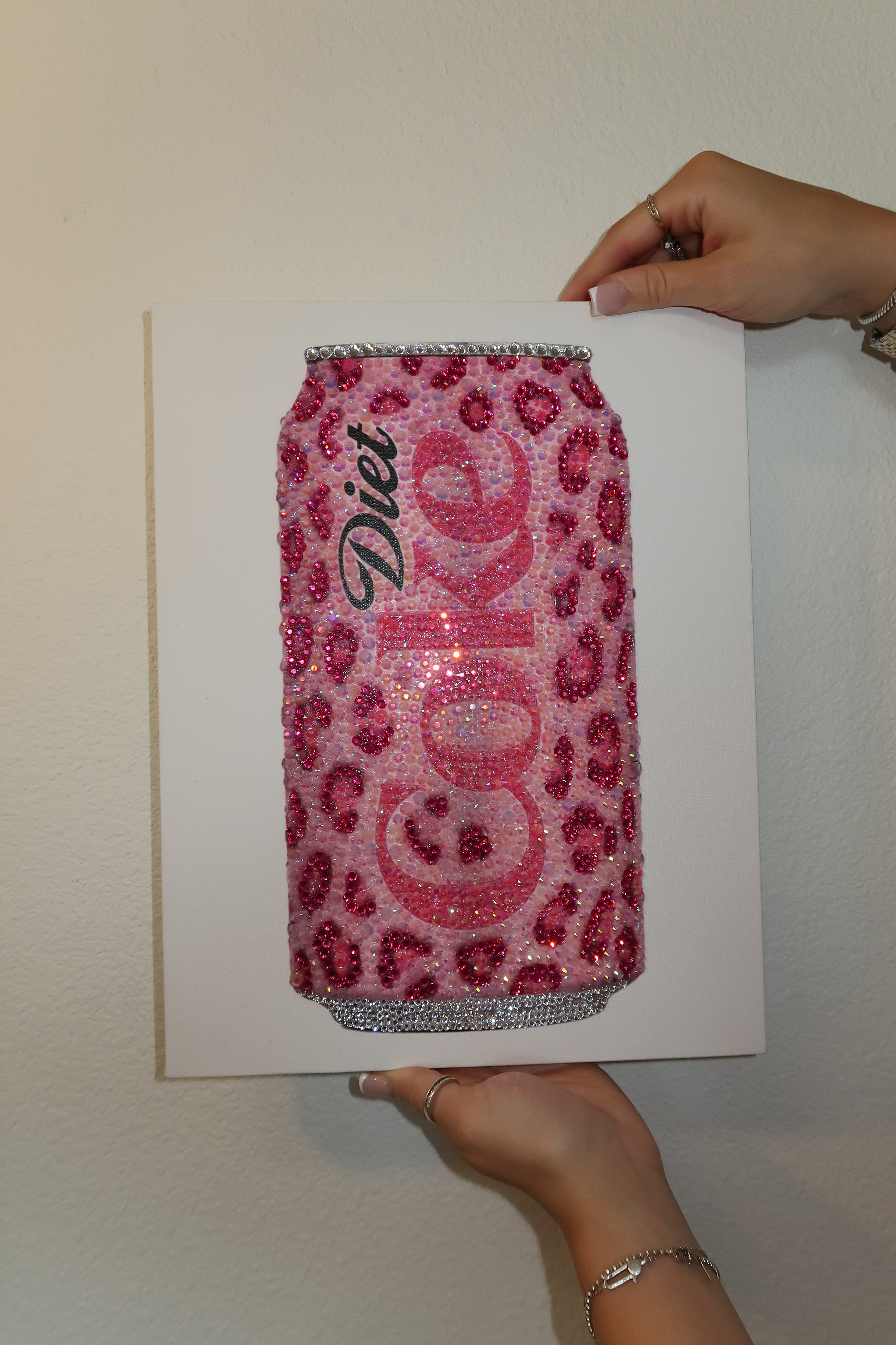 Pink cheetah Diet Coke kit