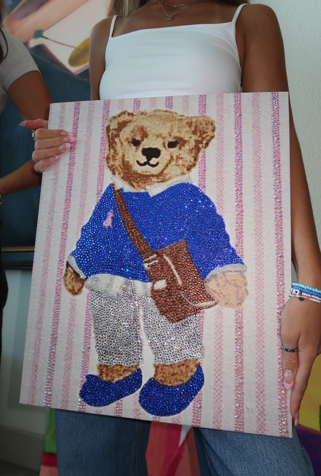 LIMITED EDITION Pink stripped polo bear kit