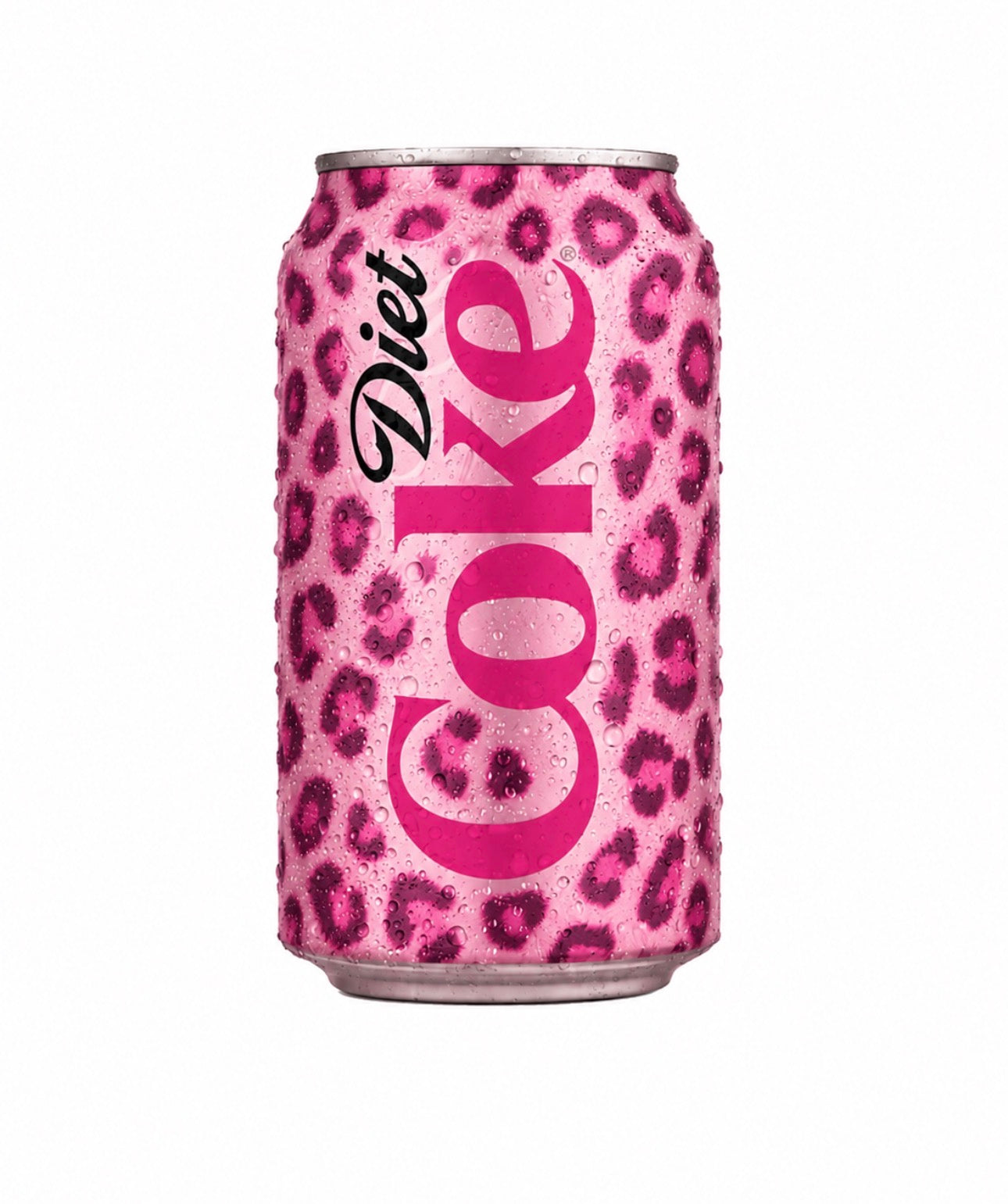 Pink cheetah Diet Coke kit