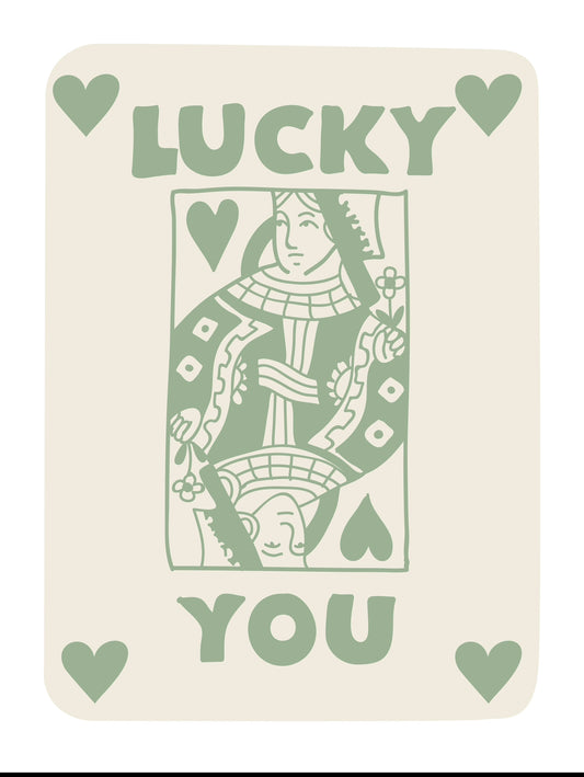 Lucky you card #2 green kit