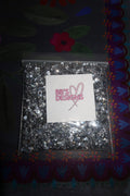 Silver rhinestones