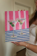 Double martini abstract PRE DONE 11x14 (both martini olives are finished it’s just not in the product photo!)