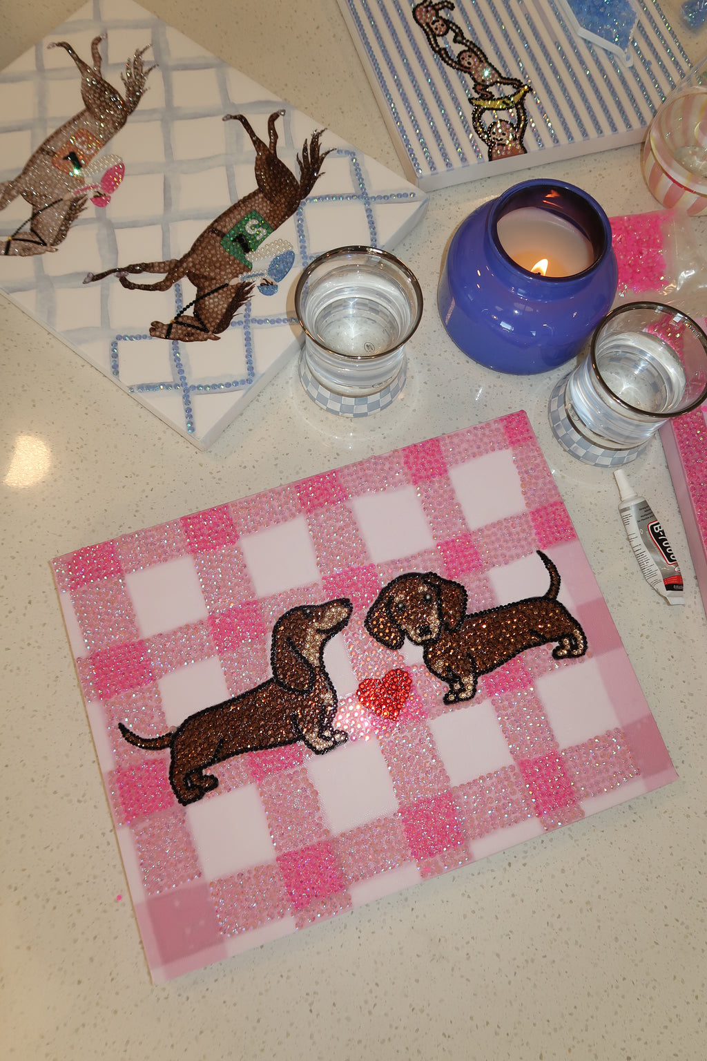 Wiener dog PRE DONE 11x14￼