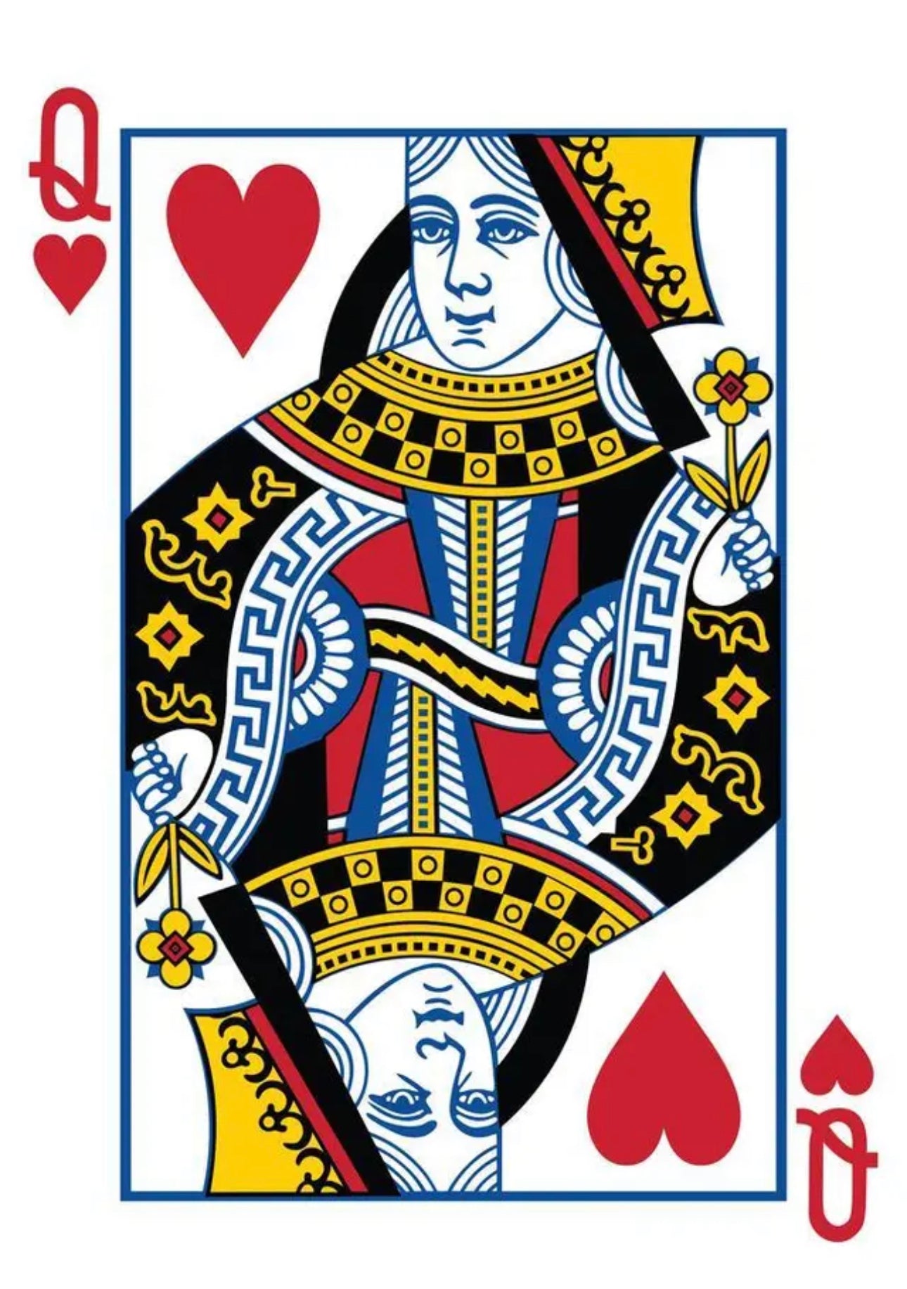 Original colored Queen Card