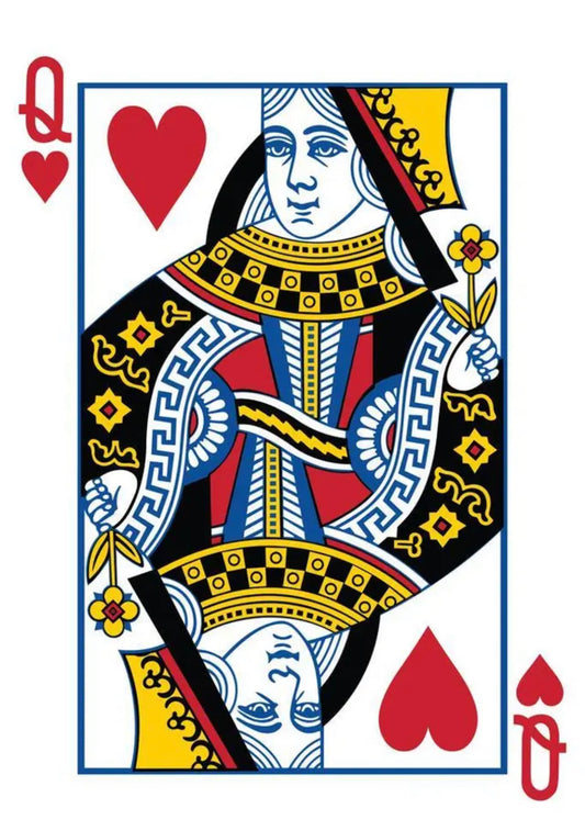 Original colored Queen Card