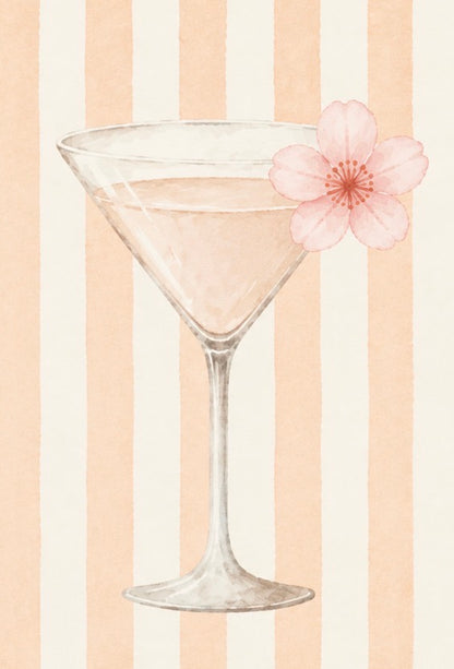 Orange flower martini kit