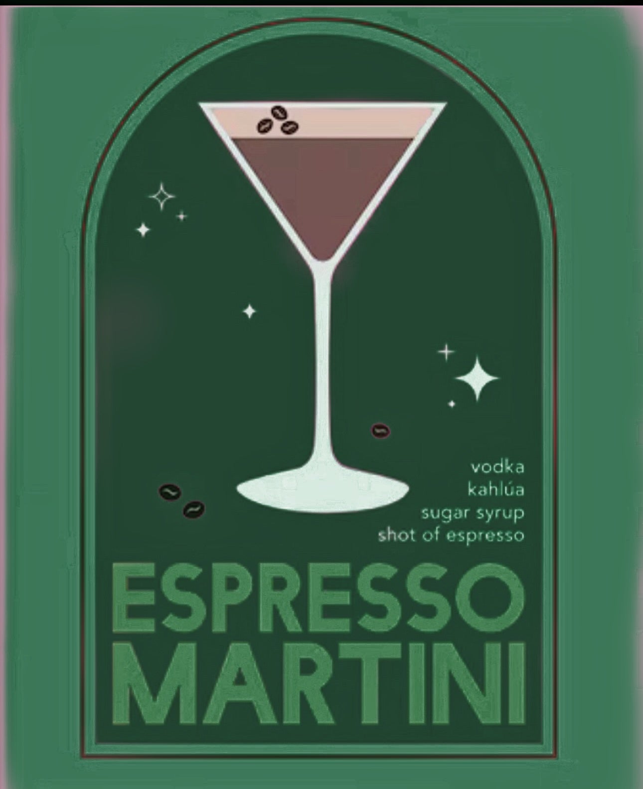 Green espresso martini kit
