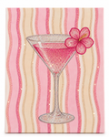 Yellow stripped martini flower kit