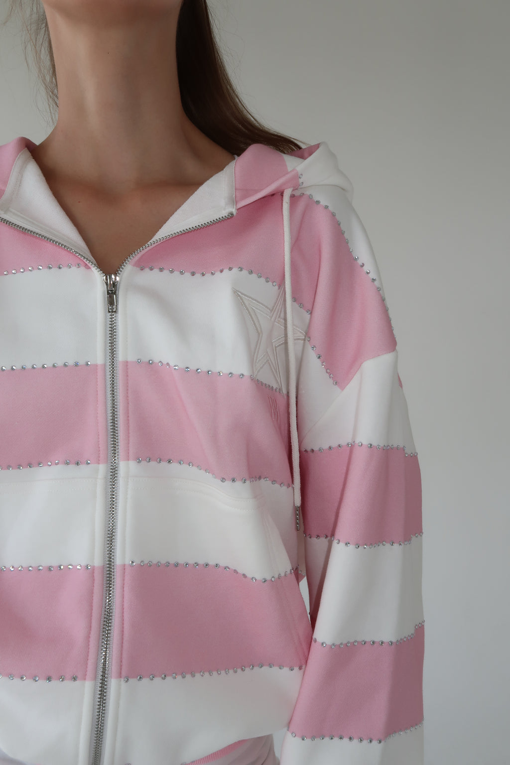 Pink Rhinestone Hoodie- PRE SALE