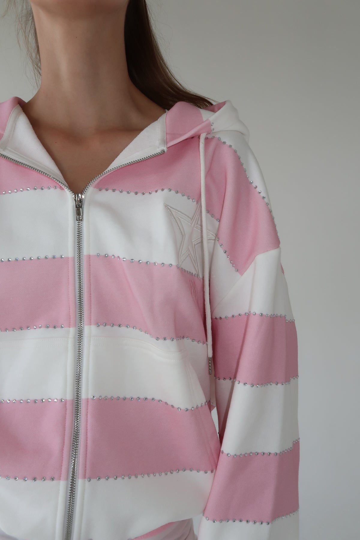Pink Rhinestone Hoodie- PRE SALE