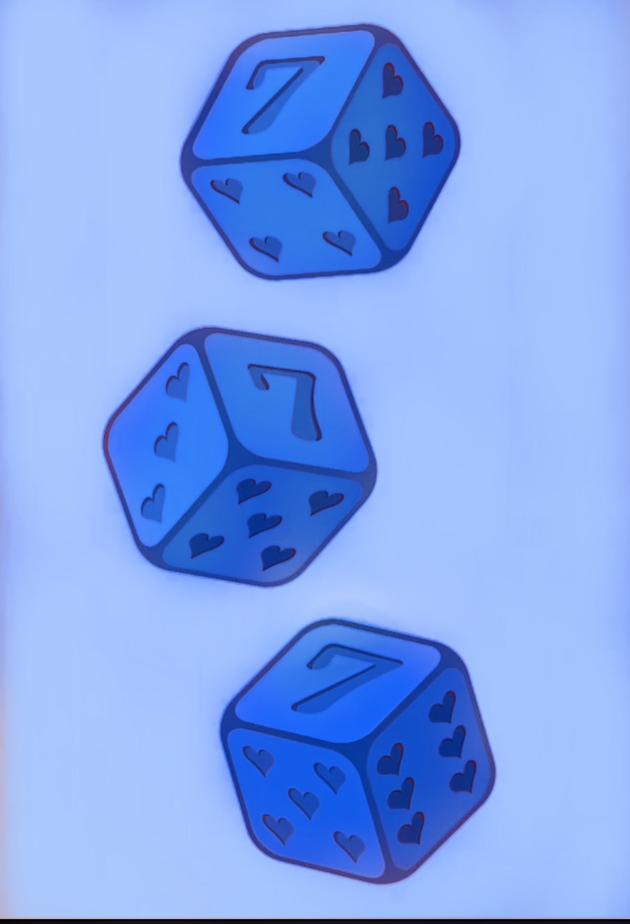 Blue #7 dice kit