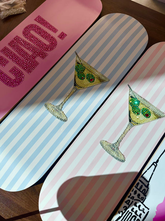 Blue Martini skateboard ❤️KIT❤️ X collab with cloud studio boards