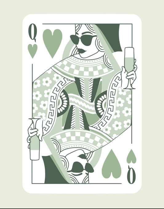 Green queen card kit