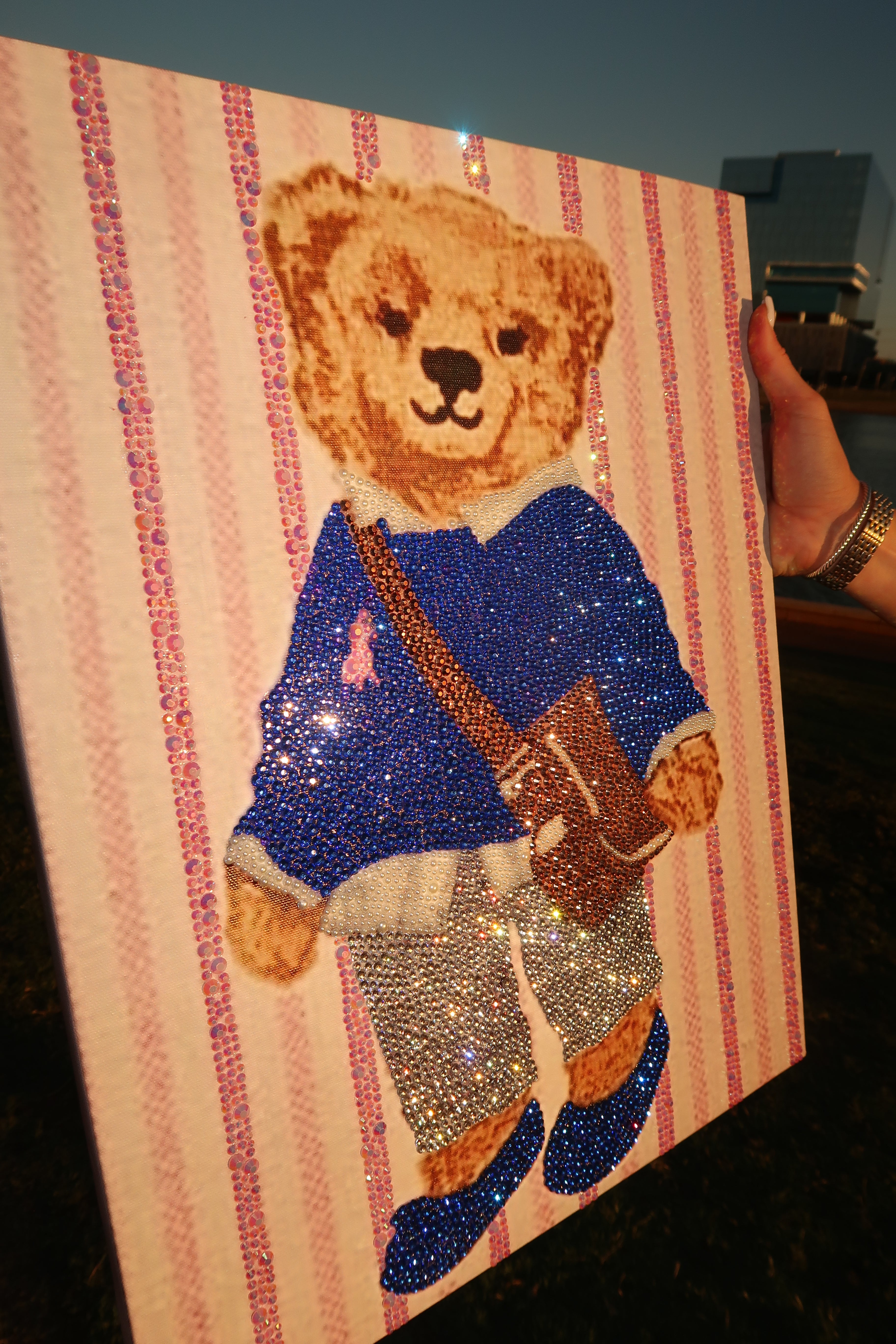 LIMITED EDITION Pink stripped polo bear kit