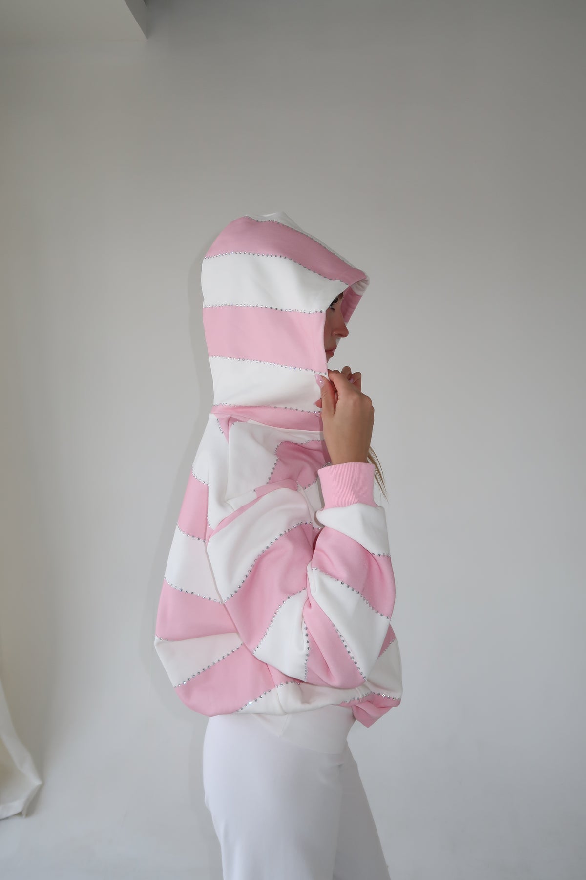 Pink Rhinestone Hoodie- PRE SALE