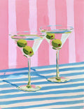 Abstract double martini kit