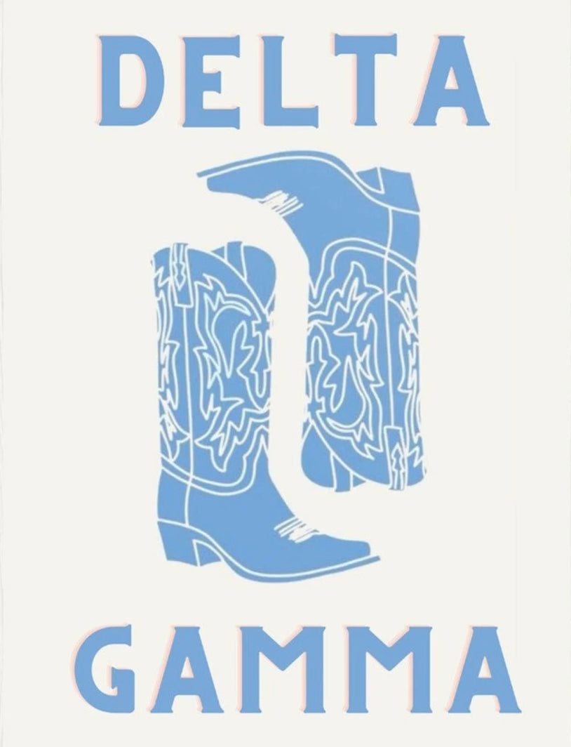 Delta gamma cowgirl boots kit