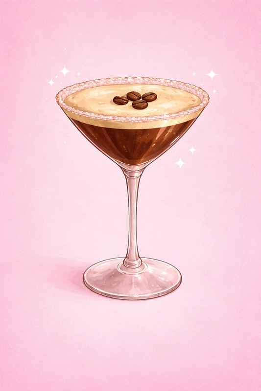 Pink espresso martini kit