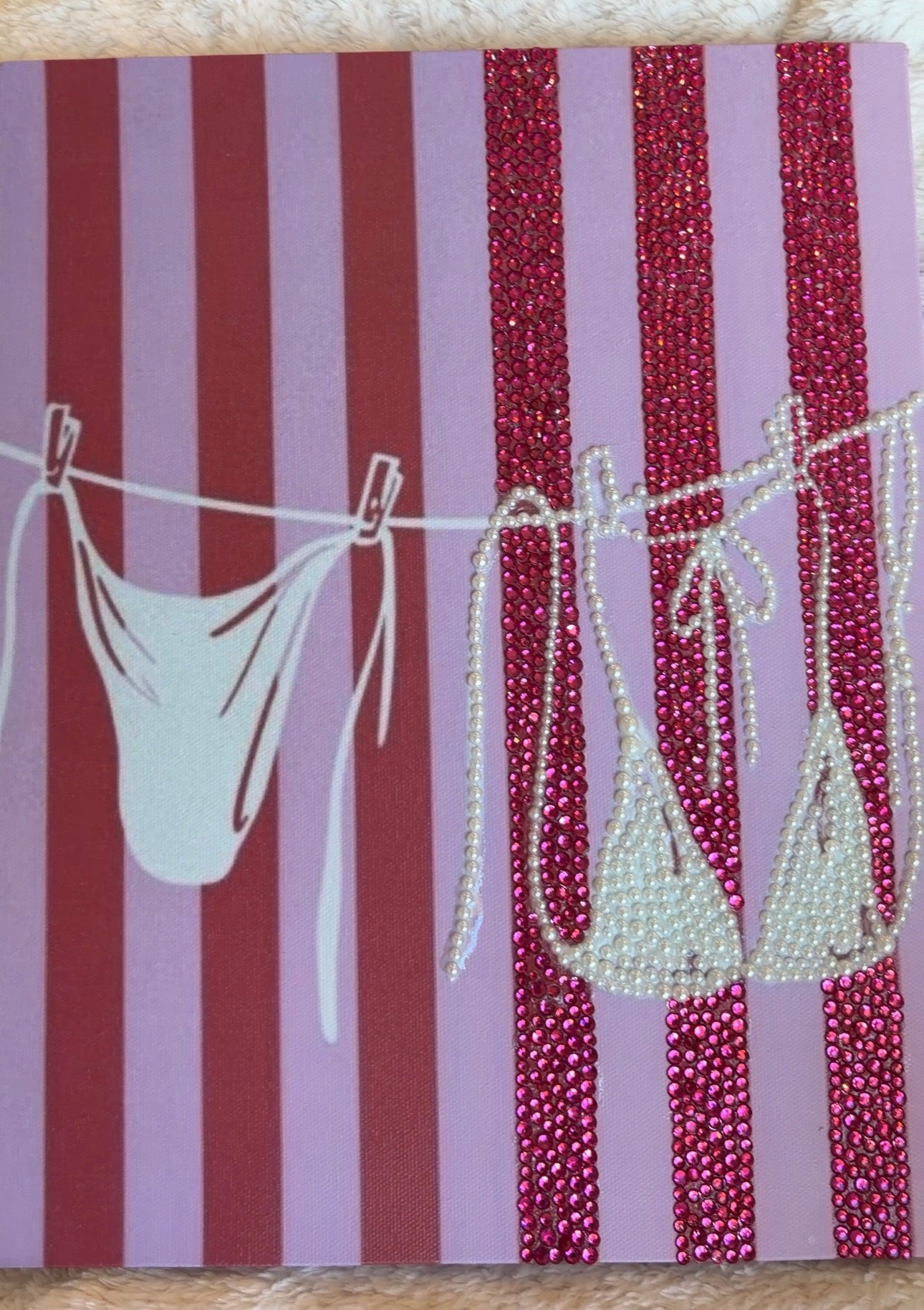 Pink stripped bikini kit (not finished yet)