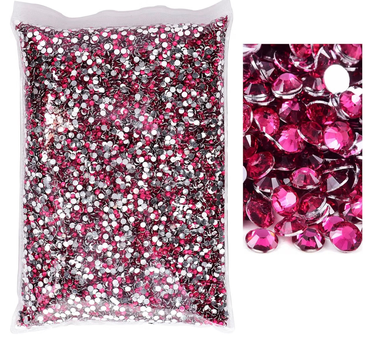 Wholesale fusia rhinestones