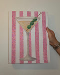 Pink stripped martini kit