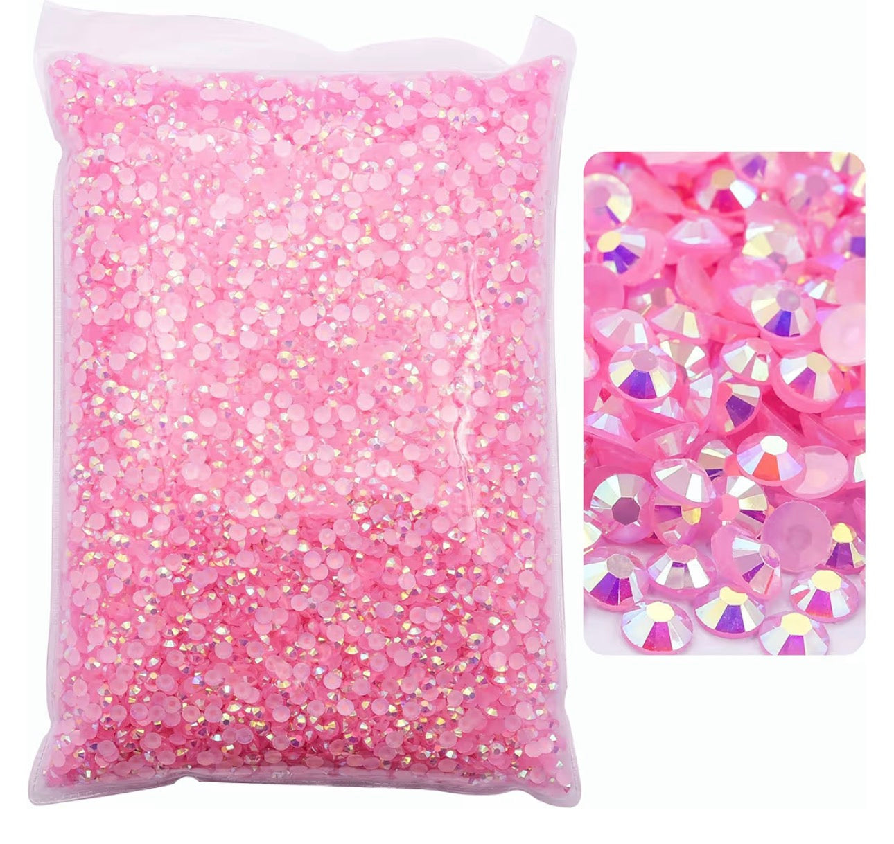 Wholesale light pink rhinestones