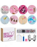 BBdesignsss diamond by number coaster set (8)